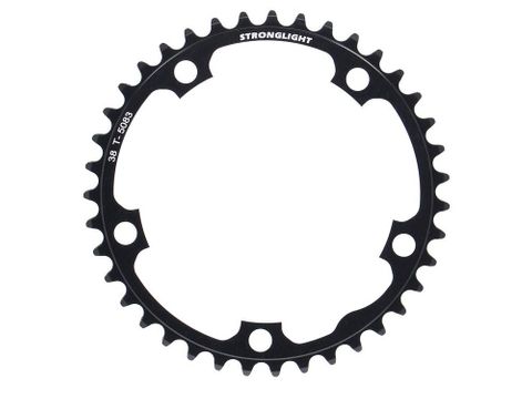 ROAD CHAINRING, STANDARD TYPE S - 5083 BLACK, 9/10 speed, 130 BCD Inner. 38T, 5 arms, A Quality Stronglight product, CHAINRING - 267075