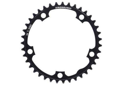 ROAD CHAINRING, STANDARD TYPE S - 5083 BLACK, 9/10 speed, 130 BCD Inner. 39T, 5 arms, A Quality Stronglight product, CHAINRING - 267076