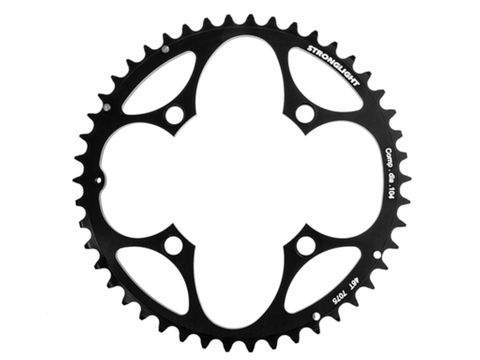 CHAINRING - MTB "STRONGLIGHT", 46T, 7075 CNC Black - 104mm BCD, 4 Hole for 9 Speed - 262510