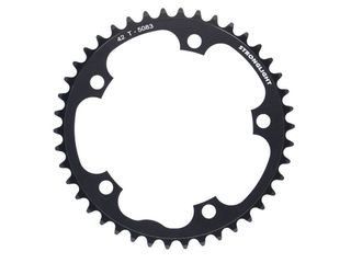 ROAD CHAINRING, STANDARD TYPE S - 5083 BLACK, 9/10 speed, 130 BCD Inner.42T, 5 arms, A Quality Stronglight product, CHAINRING - 267077 (does not have Pick up points)