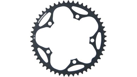 ROAD CHAINRING, STANDARD TYPE S - 5083 BLACK, 9/10 speed, 130 BCD Outer.50T, 5 arms, A Quality Stronglight product, CHAINRING - 267071 (Does NOT have Pickup Points)