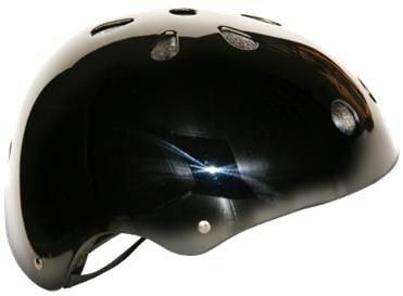 HELMET BMX GLOSS BLACK SM/MED 54 -58 cm