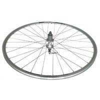 WHEEL  29er/700c  Alex DA-22 D/W Alloy Rim W/msw, 8/10 Speed Q/R Cassette Hub, Mach 1 Spokes, REAR.  ALL SILVER   (Matching Front 95189)