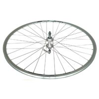 WHEEL - 700c Alex DA-22 32H S/j Silver Rim,  SCREW-ON MULTI Q/R (126mm OLD) Loose Ball KK Rival Silver Hub,  Mach 1 SILVER Spokes