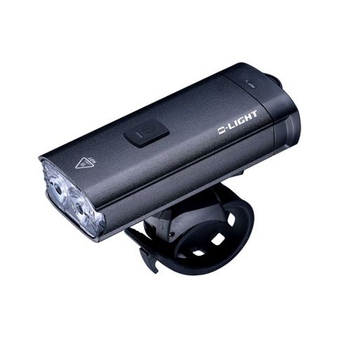 LIGHT,  Hi-Power, front, Alloy,  6 function, 1100 Lumen, w/USB recharge, w/2 mounting options - under computer or seperate h/bar mount, Quality D-Light product