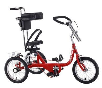 Rehatri Trike 20"Front and rear wheel size, RED