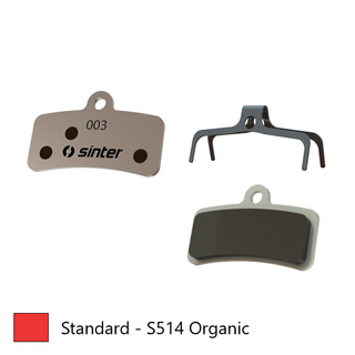 BRAKE DISC PADS - MTB standard premium pads, RED,  Shimano D type |Tektro |TRP XTR BR-M9120 | XT BR-M8120 | BR-M8020 | SLX BR-M7120 | SAINT BR-M820  etc  Quality Sinter product