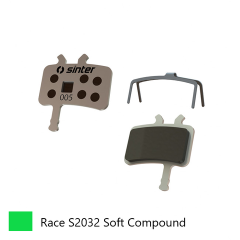 BRAKE DISC PADS - MTB premium RACE pads (extra bite), GREEN, "Avid Juicy  3, 5, 7 | Carbon | Ultimate | BB7 Mechanical"  Quality Sinter product Made in Slovenia