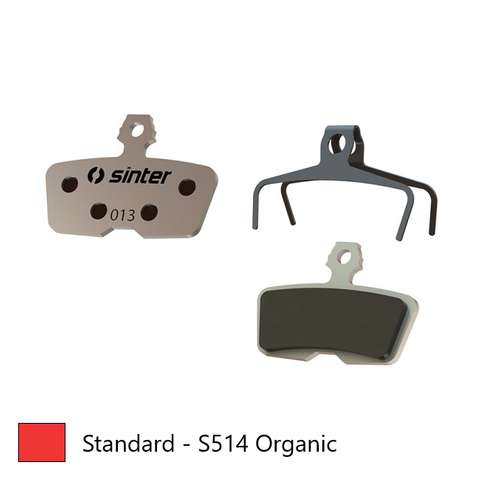 BRAKE DISC PADS - MTB Premium Standard pads, RED,  Avid | Sram  Code (2011-2014) Code R/Code RSC,R (2017) Guide RE - Quality Sinter product Made in Slovenia