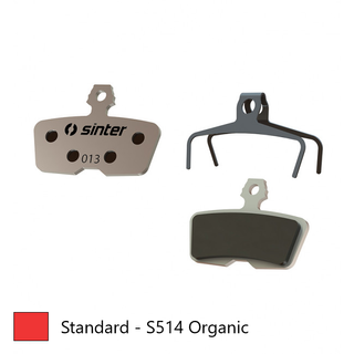 BRAKE DISC PADS - MTB Premium Standard pads, RED,  Avid | Sram  Code (2011-2014) Code R/Code RSC,R (2017) Guide RE - Quality Sinter product Made in Slovenia