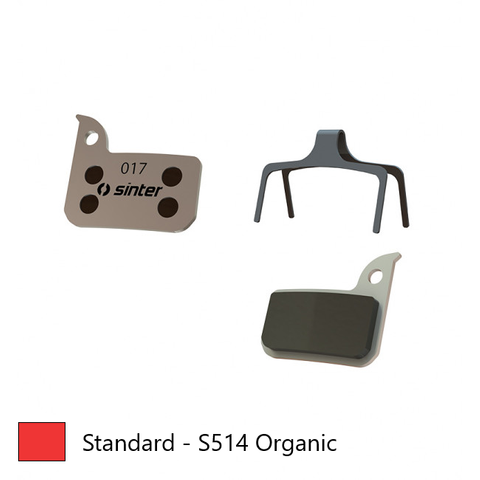 BRAKE DISC PADS - ROAD & MTB Premium Standard pads, RED, Sram Red, Rival, Level Ultimate, Apex, Force, S-700. - Quality Sinter product Made in Slovenia