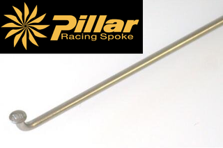 SPOKES  -  Titanium Pillar Spokes, Mod.PST 14, Ti-standard, Silver - 310mm - SOLD INDIVIDUALLY (Can be custom cut upon request)