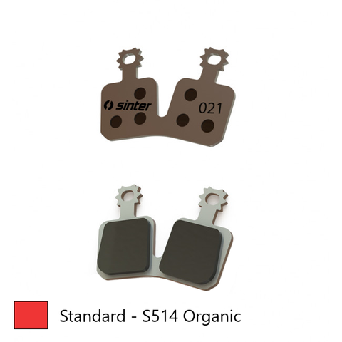 BRAKE DISC PADS - MTB Premium Standard pads, RED, Magura MT Trail (FW), MT5, MT5 eStop, MT5e, MT7  -  Quality Sinter product Made in Slovenia