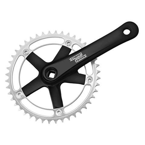 Crankset Sturmey Archer 1/2x1/8, 48T alloy, BLACK crank w170mm