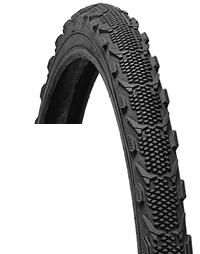 TYRE  700 x 35C BLACK, GRAVEL or Trekking, knobby on the edges (35-622)