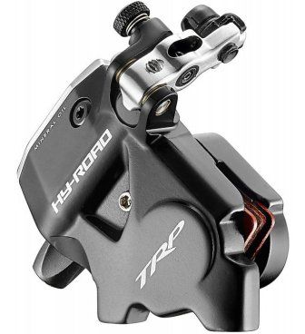 TRP HY-RD Cable Actuated HYDRAULIC Disc Brake Caliper Black. Flat Mount. for ROAD & CX, Front or Rear. does NOT include rotor