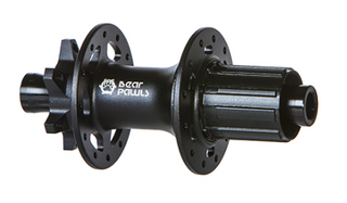 HUB BEAR PAWLS - 8/11 SPEED, 12mm T/A (142mm OLD), 6 Bolt Disc, 24H, Sealed Bearings, 6 PAWL 72T Engagement, Black