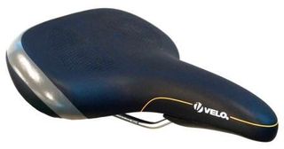 Saddle, Velo, for E-bike, w/Handle and protective bumper, Black