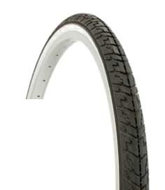 TYRE  700 x 35C BLACK with WHITE wall (35-622)