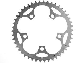 CHAINRING - ROAD "STRONGLIGHT", 46T, 5083 Silver - 110mm BCD, 5 Hole for 9/10 Spd (Does NOT have Pickup Points) 266015