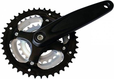 CHAINWHEEL SET - Argos, 170mm, 43 x 34 x 24T, Black with Silver inner and middle chain rings.127950