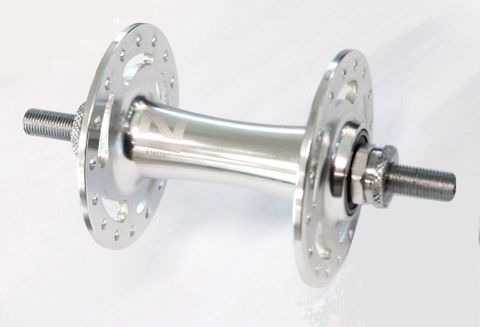 HUB  Front, Nutted, Sealed, Track, Novotec, 32H, 3/8 Axle, 100mm OLD, Alloy  SILVER