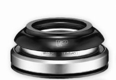 HEADSET  Tapered, 1.1/8" - 1.5", integrated, alloy, sealed bearing, BLACK 28.6 x 41.8- 52 x 39.8 x 9.5