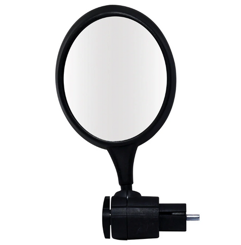 MIRROR  Oval, Bar End, 80mm  BLACK