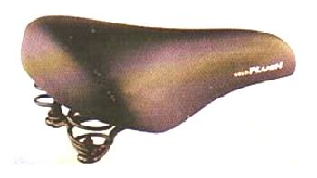 Saddle, Ladies, Emerald Top, Double Density with comfort Coil Spring Base, 270 x 180mm BLACK