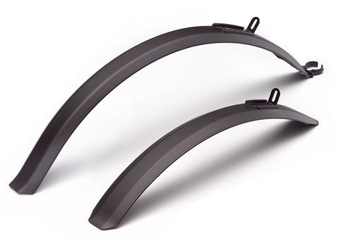 MUDGUARD SET- Front & Rear fits 26"-27.5", Black, Quality FLINGER product, Will work with a 2.125" tyre