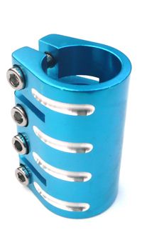 Scooter Clamp QUAD   31.8mm ,  L BLUE