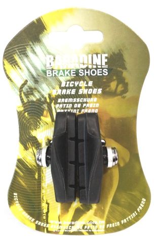 BRAKE PADS - Caliper Brake Shoes, Angle Adjustable, 50mm with assistance Guides for quicker installation BLACK (Sold in Pairs)  or, Box of 25