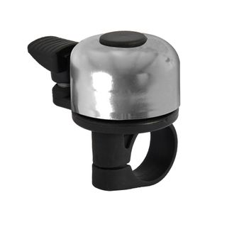 Mini-Flick Bell,  fits 22.2mm diameter handlebar,  Silver - Oxford Product