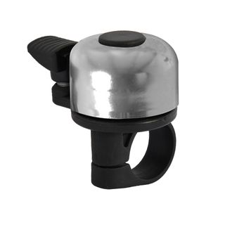Mini-Flick Bell,  fits 22.2mm diameter handlebar,  Silver - (Variable position dinger) - Oxford Product