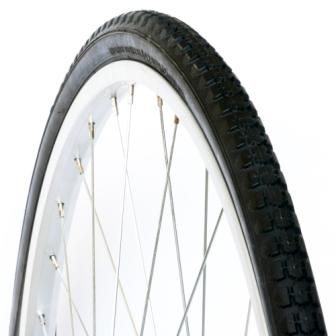 TYRE  28 x 1.3/8 BLACK Standard,  Quality Vee Rubber Tyre (37-642)