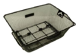 BASKET - Rear, With Q/R For Most Rear Racks, Black, 40cm x 30cm x 15cm