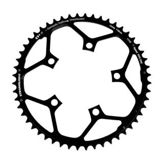 CHAINRING - ROAD "STRONGLIGHT", 53T, 7075 CNC Black CT2 - 110 BCD, 5 Hole for 10/11 Spd Quality Stronglight product