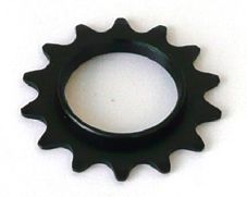 FIXED COG - Screw On, Steel, 1/8 x 14T, BLACK