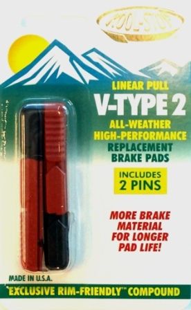 BRAKE PADS - KOOL STOP  V2 TYPE INSERT DUAL  KSV2DL