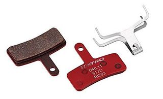 Disc brake pads, TEKTRO, Mod. D40.11, for Dorado, w/return spring, red color
