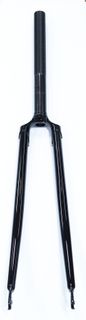 FORK  700, Threaded, 1" CroMo 240mm Steerer Black "High Quality Fork" (150mm Of Thread)