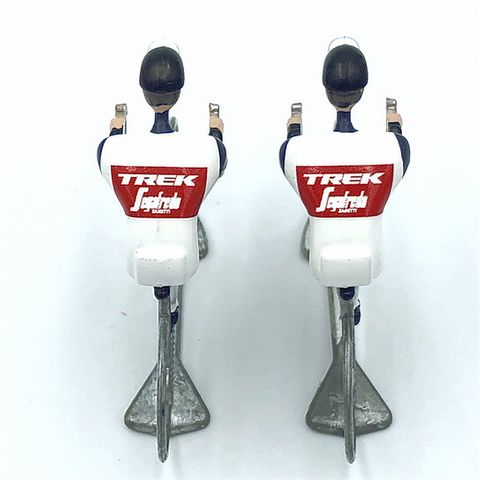FLANDRIENS Models, 2 x Hand painted Metal Cyclists, Trek Segafredo 2020