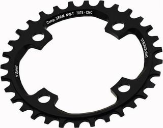 CHAINRING "STRONGLIGHT"  SRAM XO1 104 4B 34T - BLACK CONVERSION 2x1  (Compatible with Chainring Bolt SL350134)