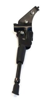 Kickstand, 24-28 Adjustable, Seat/Chain Stay Mount, Alloy BLACK, 'Tour-Series'