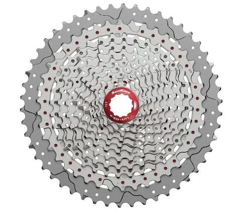 CASSETTE - 11 Speed, 11-51T, Silver chrome, Quality Sunrace cassette