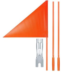 SAFETY FLAG  3 Pieces, 60"/1.5m Length, Fibreglass  ORANGE