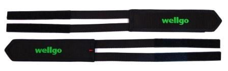 Black Velcro straps for platform pedals