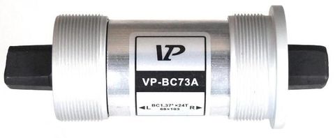 Bottom Bracket Cartridge, 127.5mm Threaded  68mm shell, Alloy Sheath & Cup 'VP' Brand
