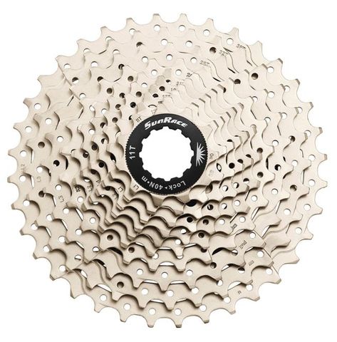 CASSETTE - 10 Speed, 11-36T, Metalic Silver,  Quality Sunrace product