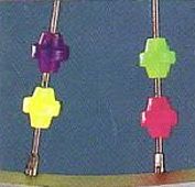 Manufacturer closed,  see 7951A        Spokie Dokies, Neon Beads, 36 pieces, Bicycle Charm